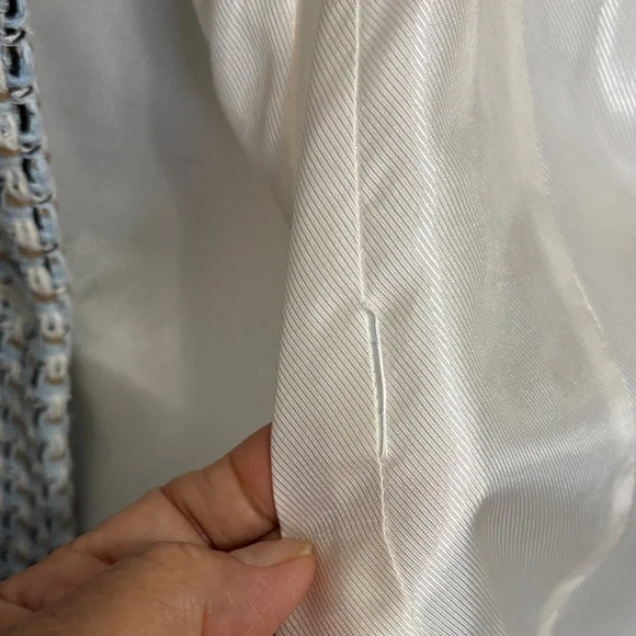 Zara Woman Double Breasted Texture Weave Tweed Blazer Jacket Blue White Size S - Picture 12 of 14